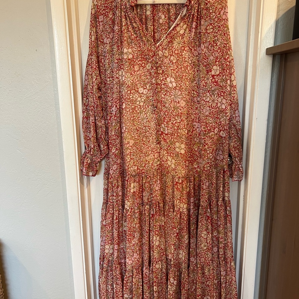 Free people "feeling groovy" maxi dress